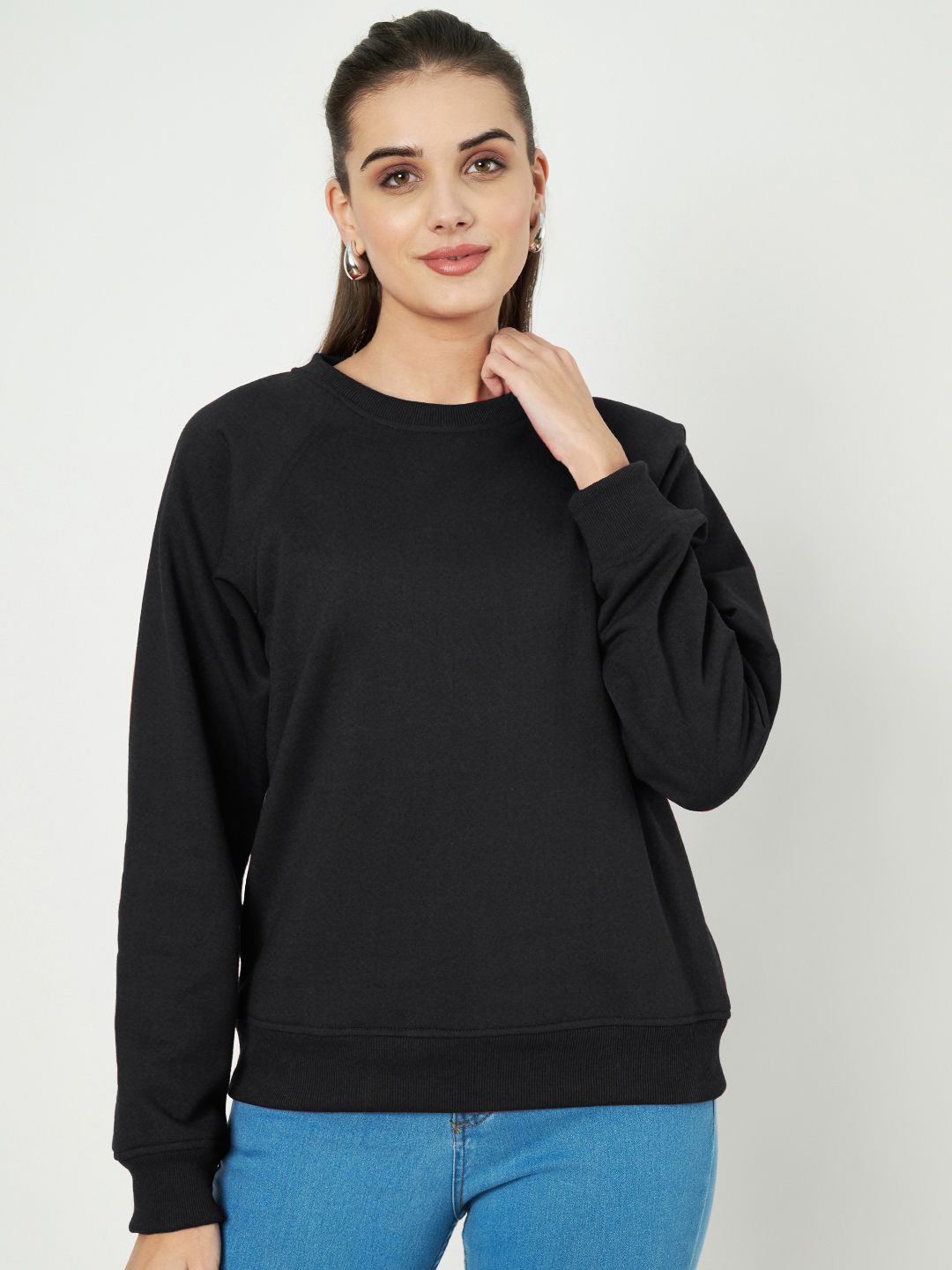 

BRINNS Women Pullover Sweatshirt, Black