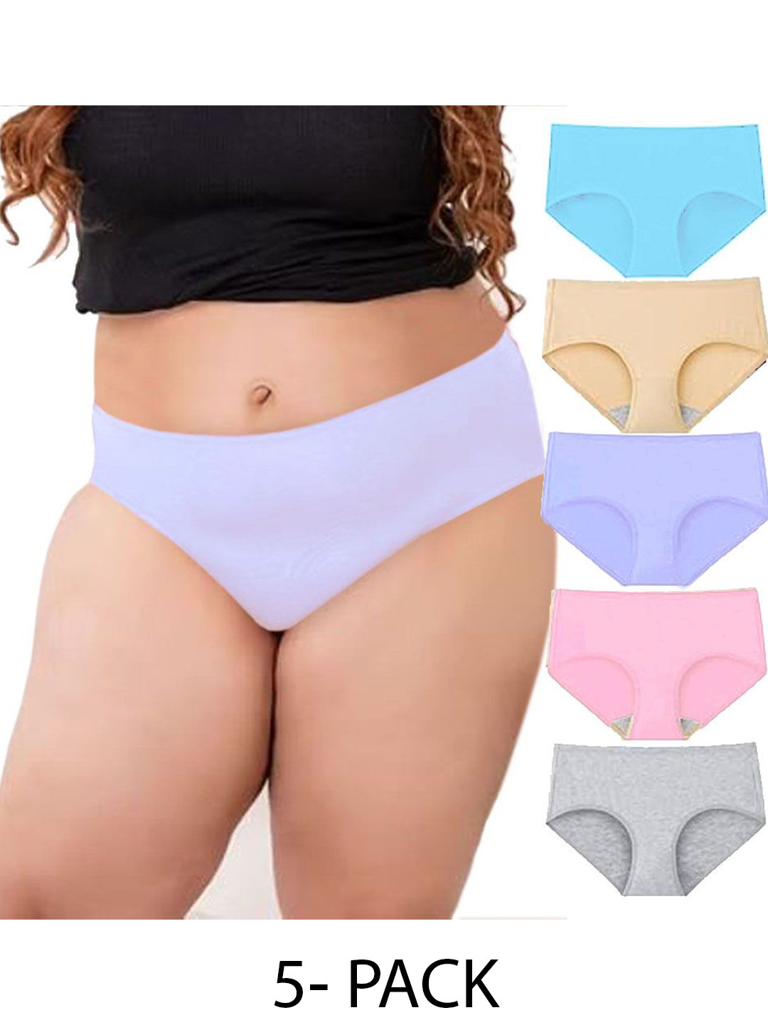 

Diving Deep Women Pack of 5 Hipster Briefs, Blue