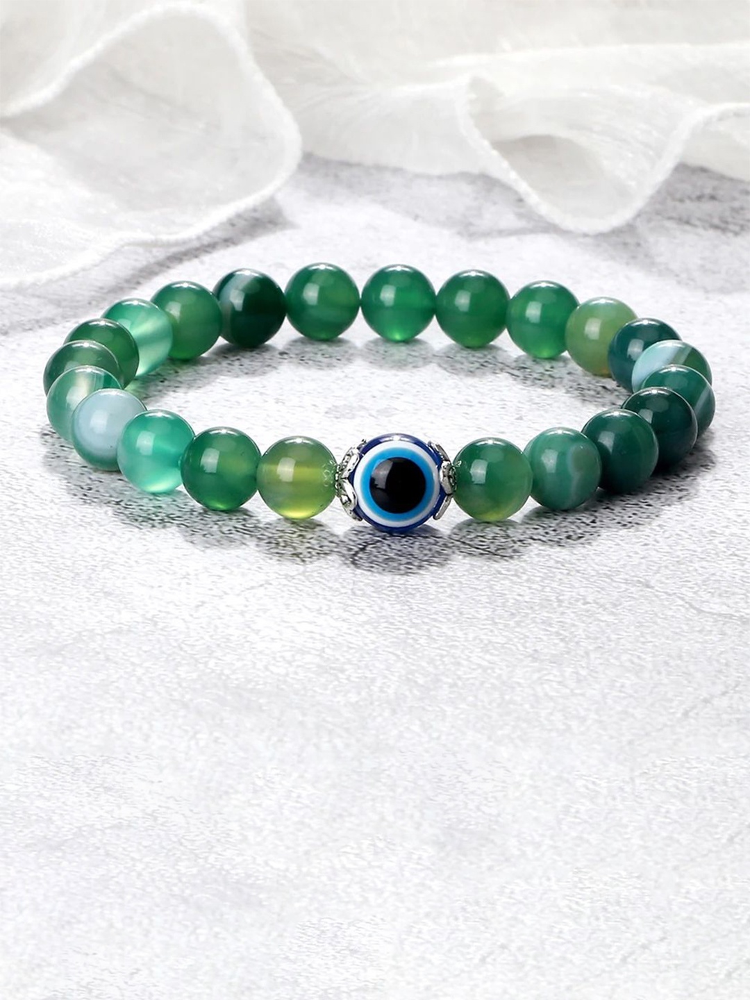 

Shining Diva Fashion Artificial Beads Wraparound Bracelet, Green