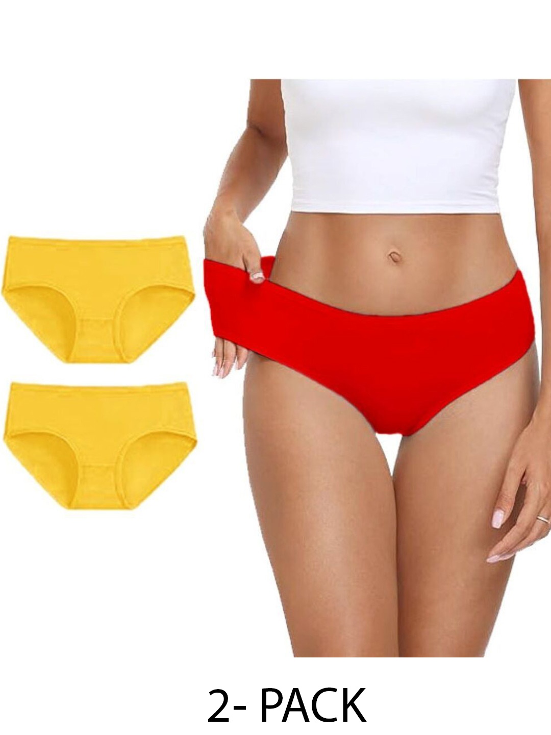 

Diving Deep Women Pack of 3 Cotton Assorted Hipster Briefs