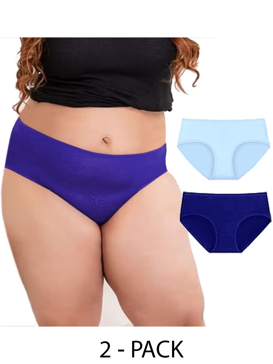 

Diving Deep Pack of 2 Cotton Hipster Briefs, Purple