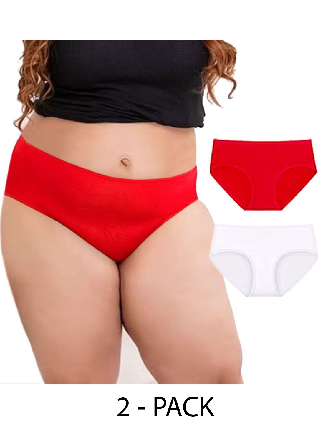 

Diving Deep Women Pack of 2 Cotton Assorted Hipster