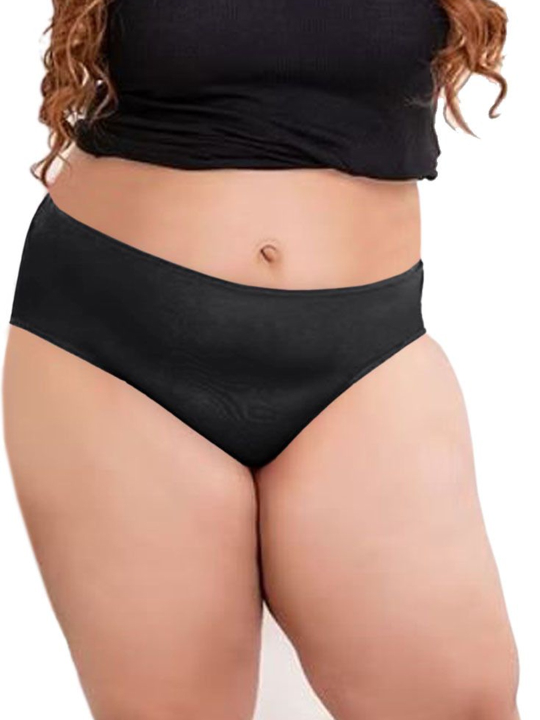 

Diving Deep Women Plus Size Mid-Rise Cotton Hipster Briefs, Assorted