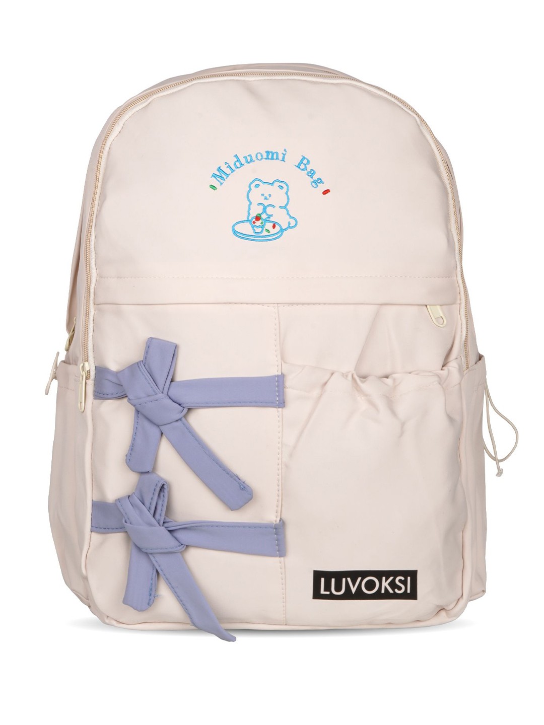

Luvoksi Women Embroidered Backpack, White