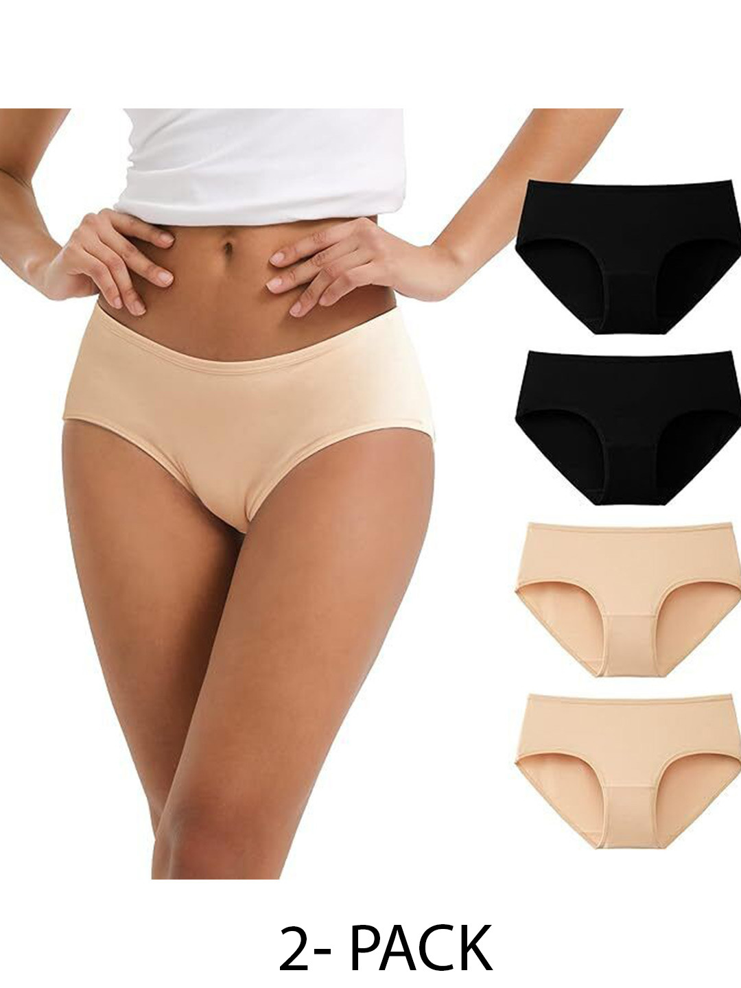 

Diving Deep Women Pack of 4 Cotton Assorted Hipster Briefs