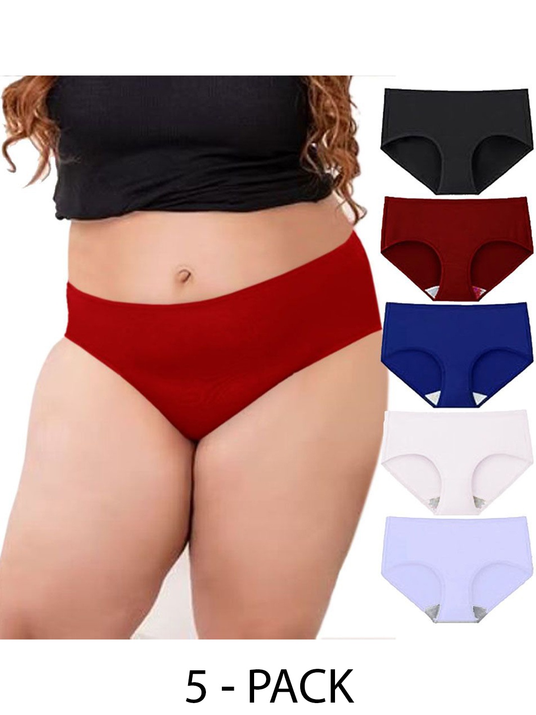 

Diving Deep Women Pack of 5 Hipster Briefs, Assorted