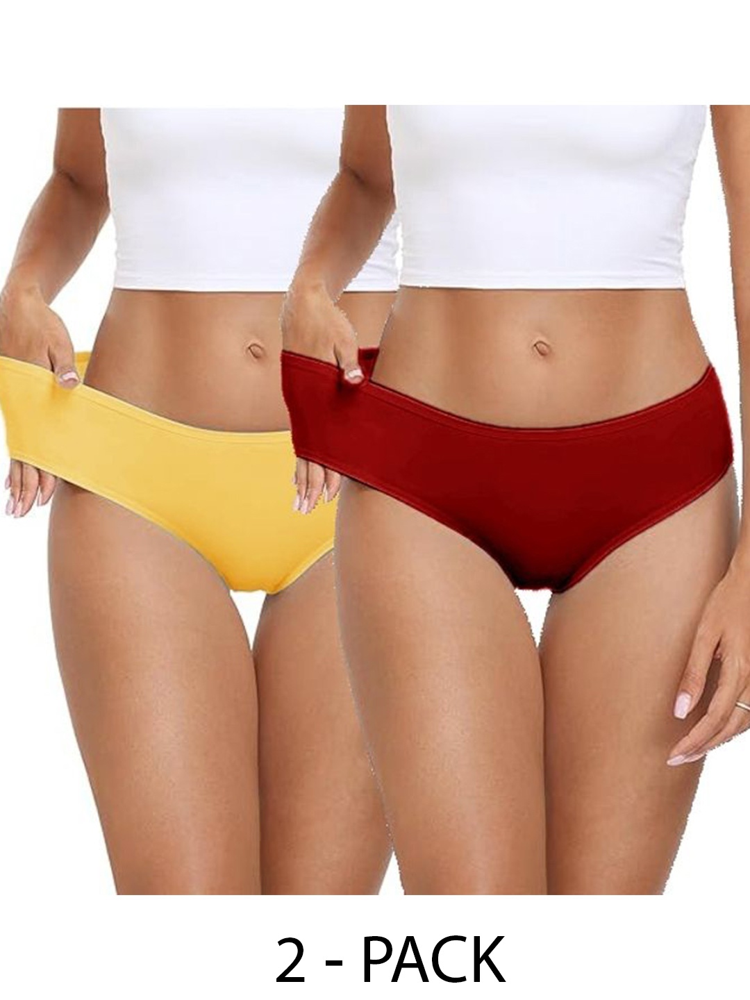 

Diving Deep Pack of 2 Cotton Hipster Briefs, Red