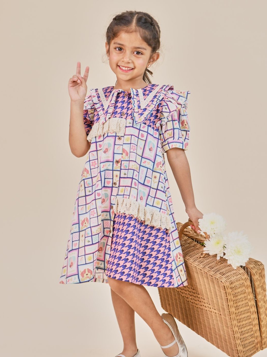 

Little Shiro Girls The Wendy Dress, White