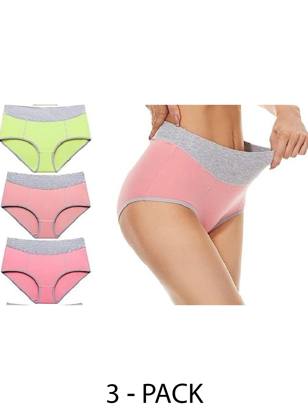 

Diving Deep Women Pack of 3 Cotton Assorted Hipster Briefs