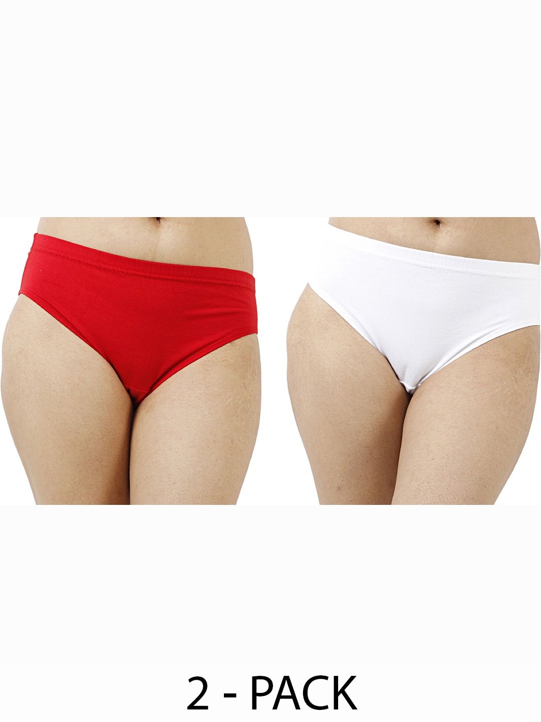 

Diving Deep Women Pack of 2 Cotton Low Rise Hipster Briefs, Assorted