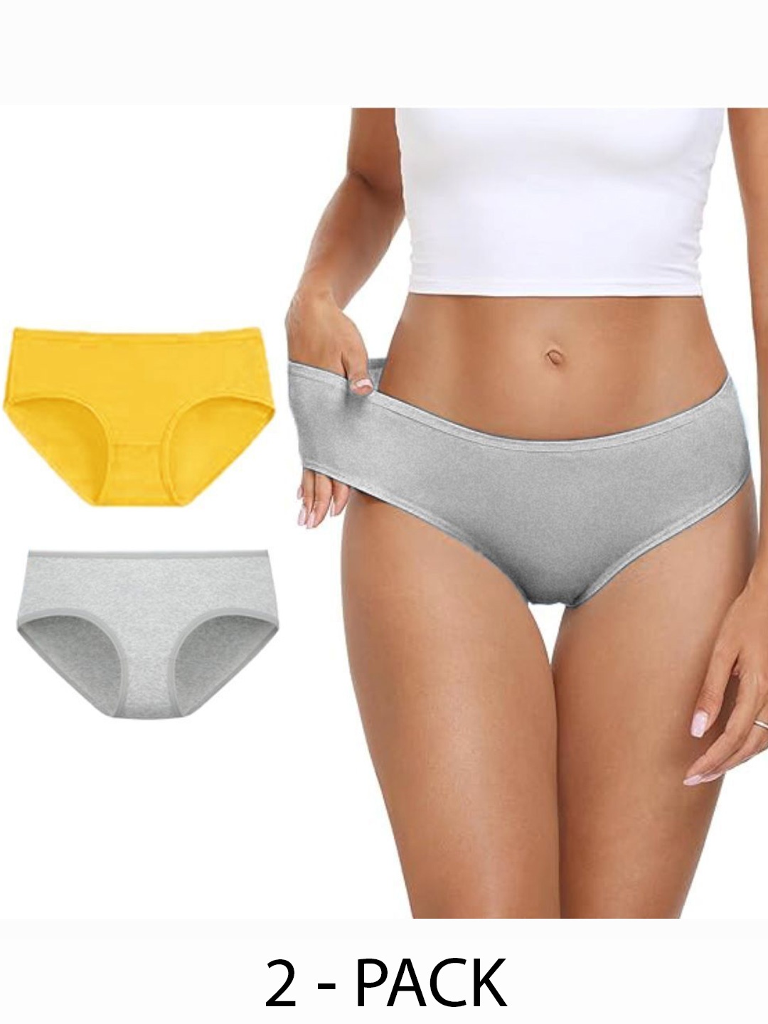 

Diving Deep Women Pack of 2 Cotton Assorted Hipster Briefs