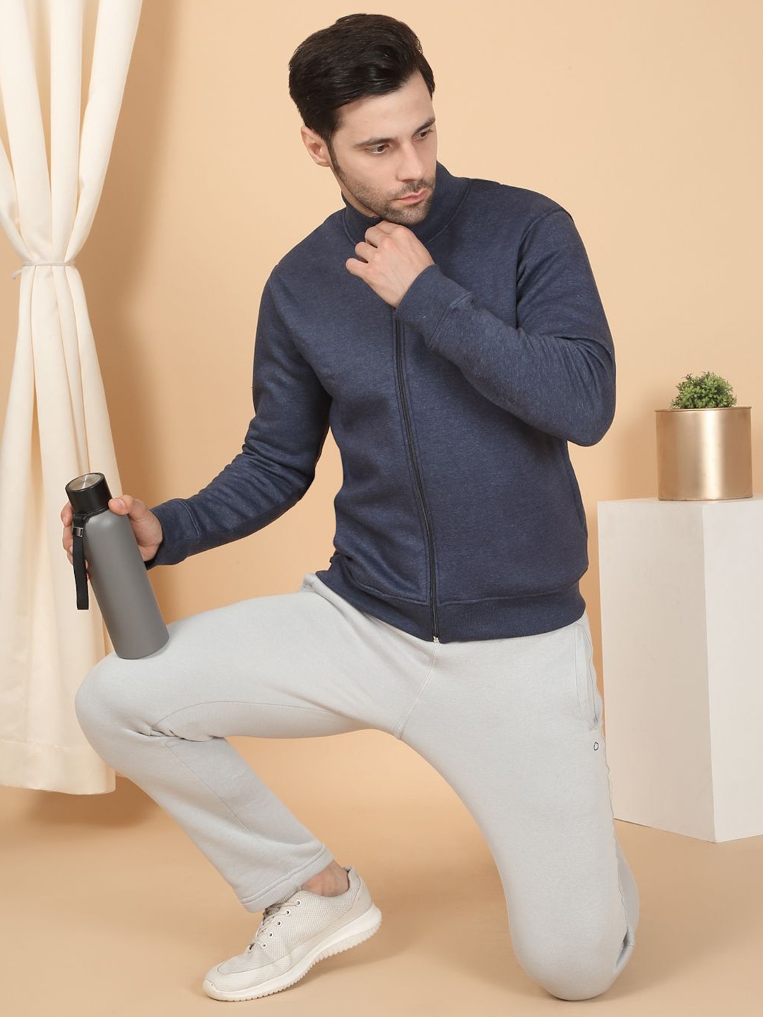 

Sweet Dreams Men High Neck Sweatshirt, Navy blue