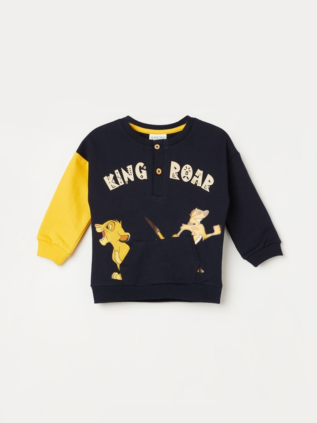 

Juniors by Lifestyle Boys Lion King Printed Cotton Sweatshirt, Black
