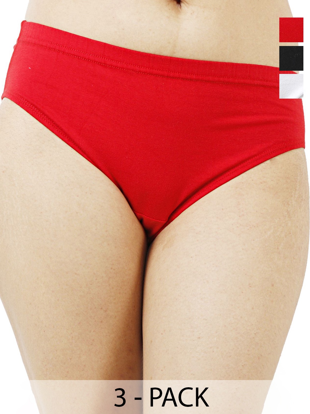

Diving Deep Women Pack Of 3 Cotton Hipster Briefs, Assorted