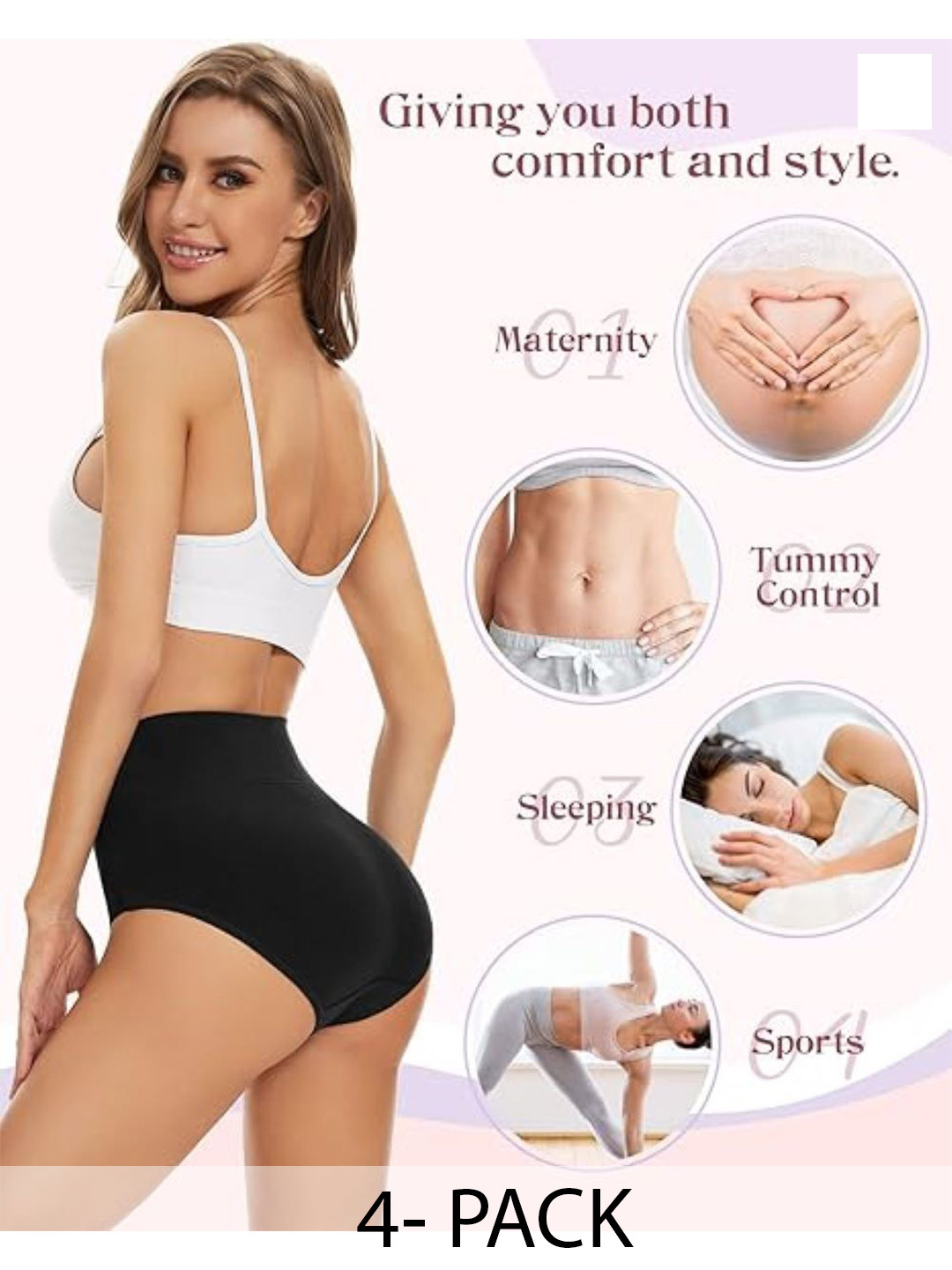 

Diving Deep Women Pack of 4 Hipster Briefs, Assorted