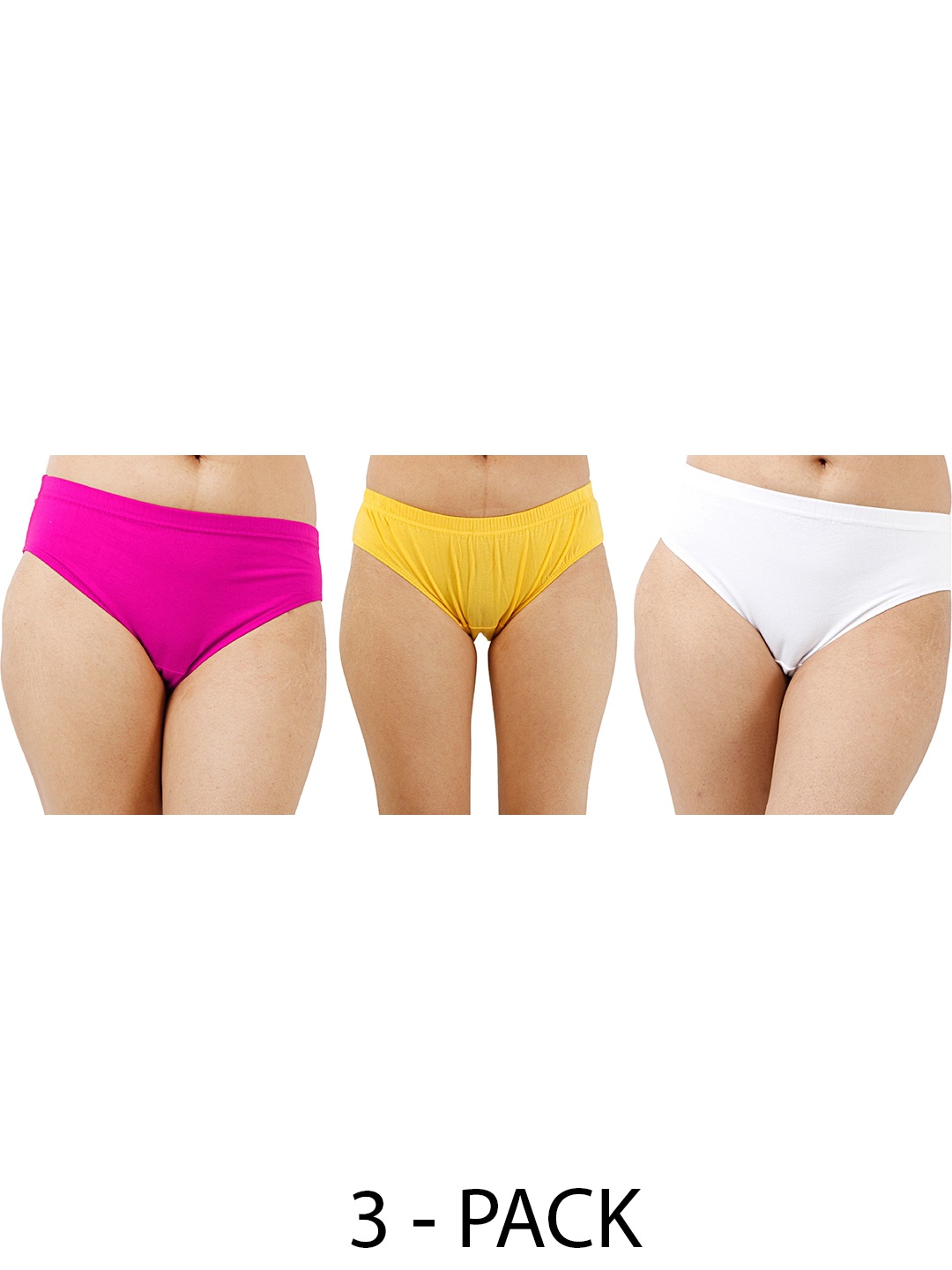 

Diving Deep Women Pack of 3 Cotton Assorted Hipster Briefs