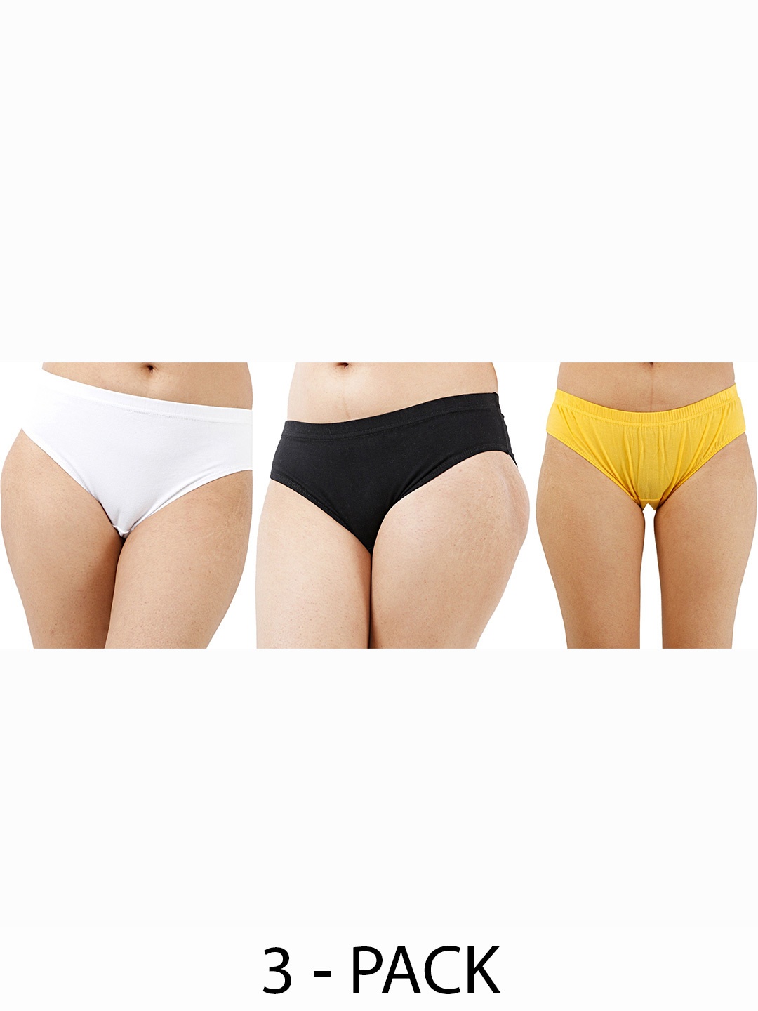 

Diving Deep Women Plus Size Pack of 3 Cotton Hipster Briefs, Assorted