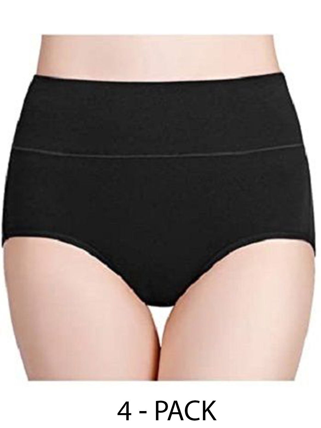 

Diving Deep Pack of 4 Cotton Hipster Briefs, Black