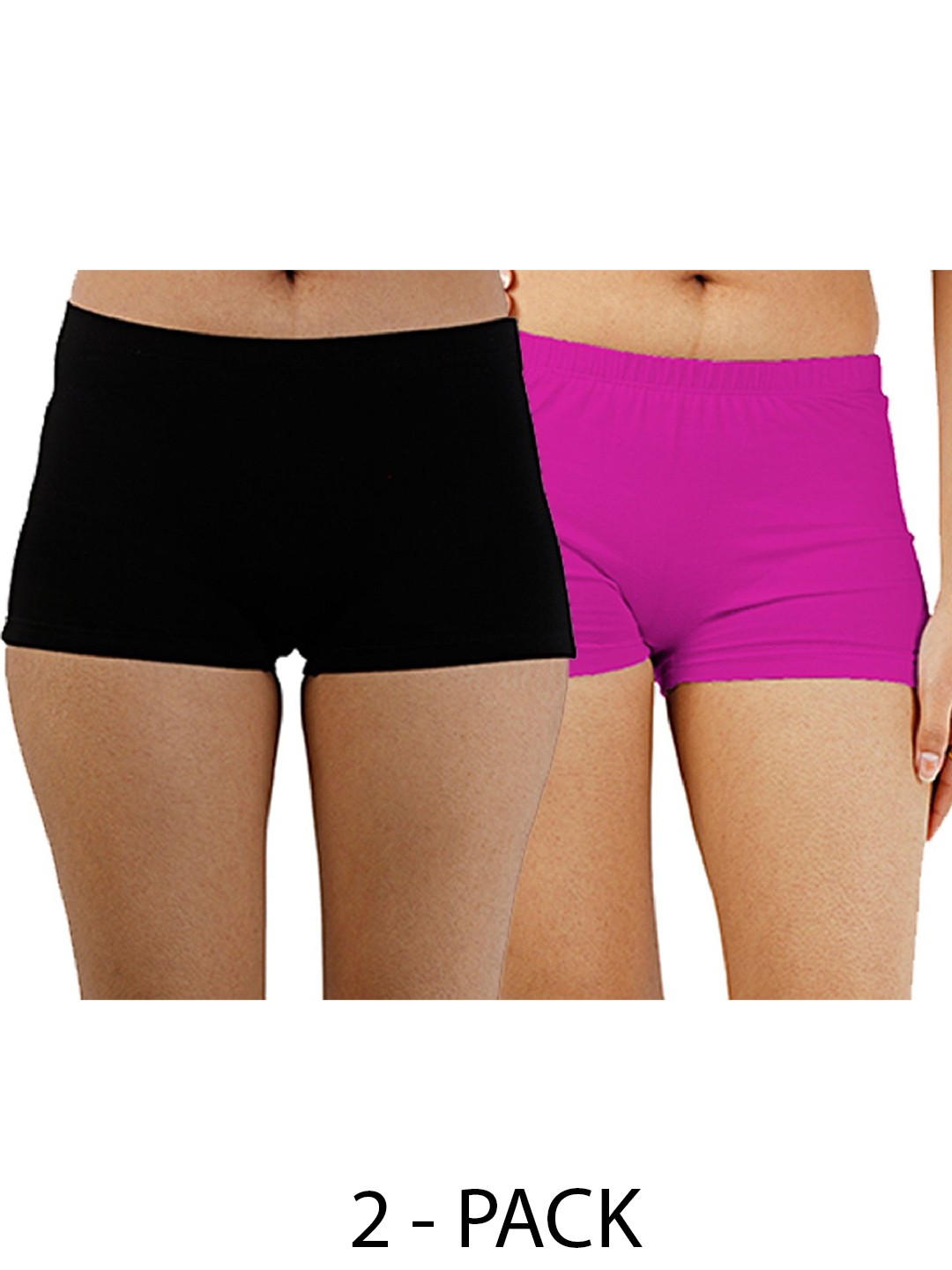 

Diving Deep Women Pack of 2 Cotton Assorted Boy Shorts