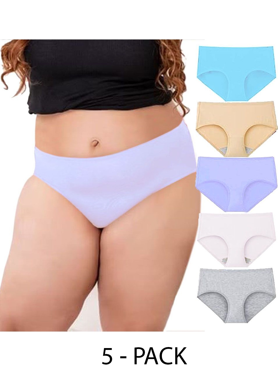 

Diving Deep Women Pack of 5 Hipster Briefs, Assorted