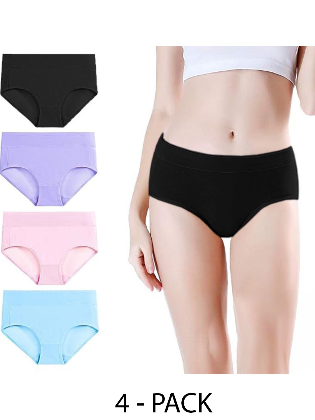 

Diving Deep Women Pack of 4 Assorted Hipster Briefs