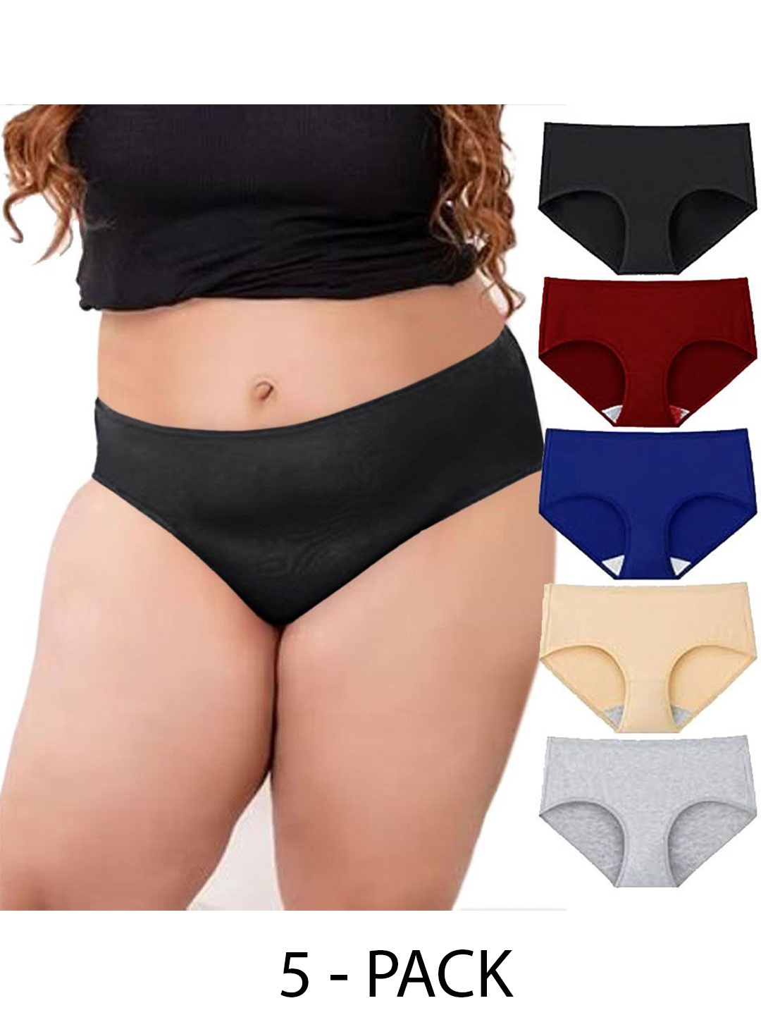 

Diving Deep Women Pack of 5 Hipster Briefs, Assorted