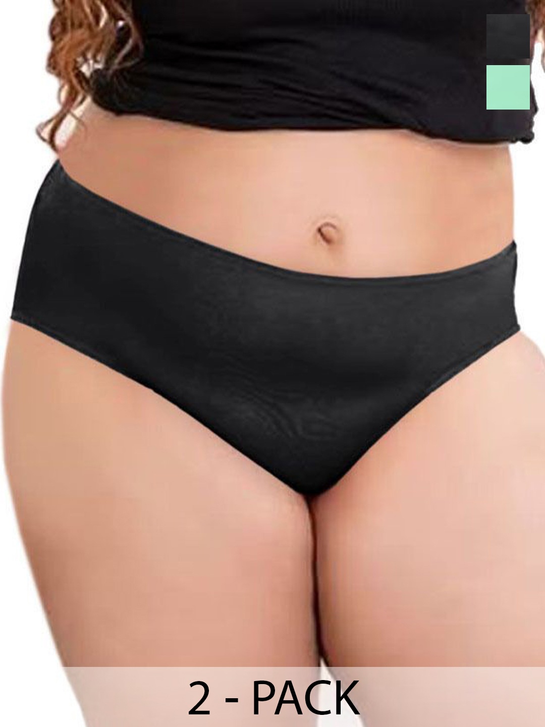 

Diving Deep Women Pack of 2 Cotton Assorted Hipster Briefs
