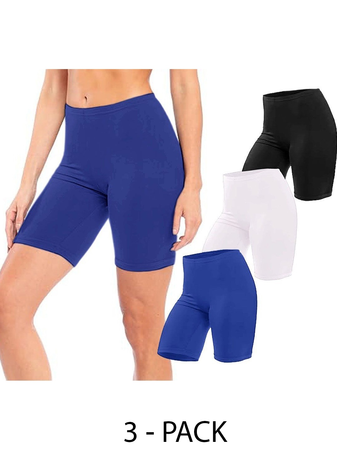 

Diving Deep Women Pack of 3 Cotton Boy Shorts Briefs, Assorted