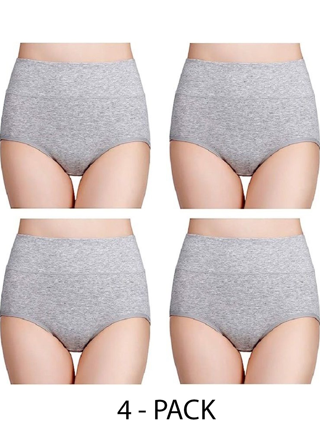 

Diving Deep Women Pack of 4 Hipster Briefs, Grey