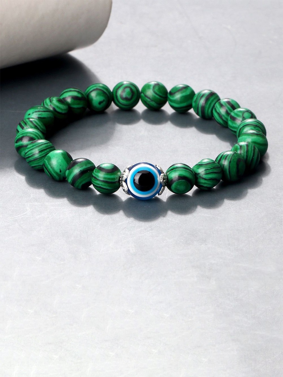 

Shining Diva Fashion Artificial Beaded Wraparound Bracelet, Green