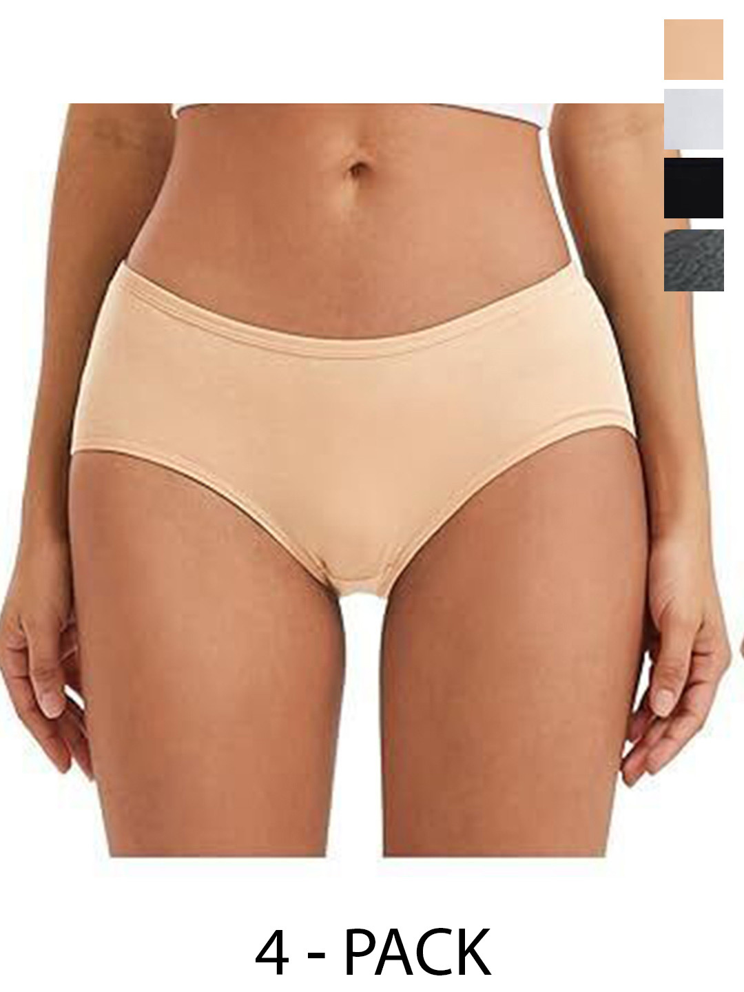 

Diving Deep Women Pack of 4 Hipster Briefs, Assorted