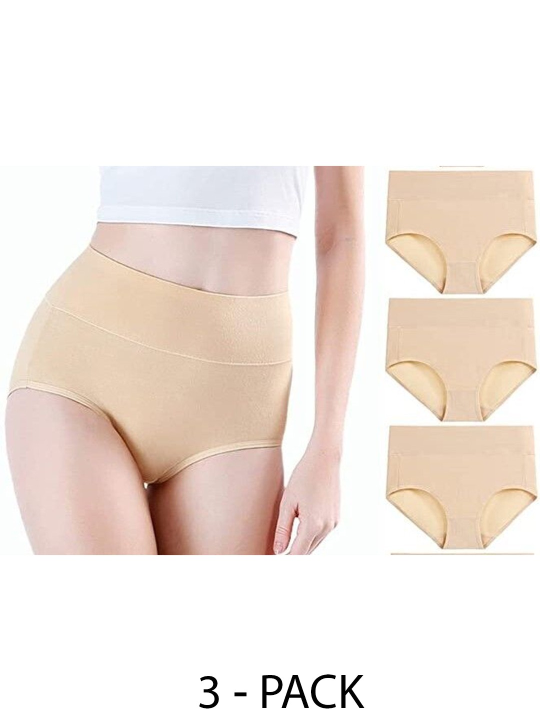 

Diving Deep Women Pack of 3 Cotton Hipster Briefs, Assorted