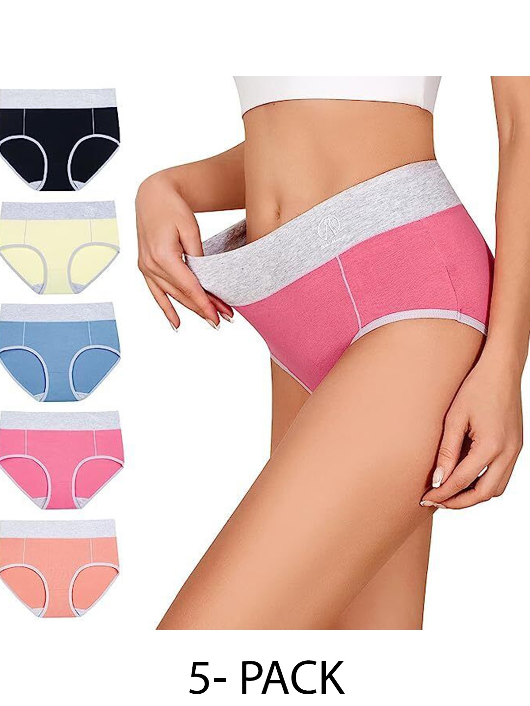 

Diving Deep Women Pack of 5 Assorted Hipster Briefs