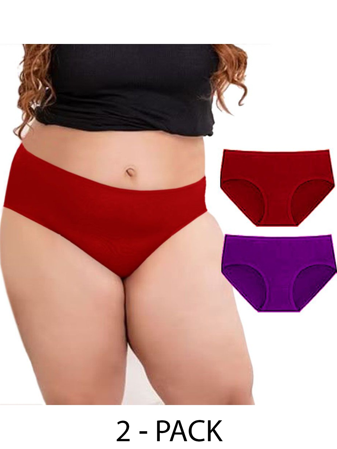 

Diving Deep Women Pack of 2 Hipster Briefs, Multi