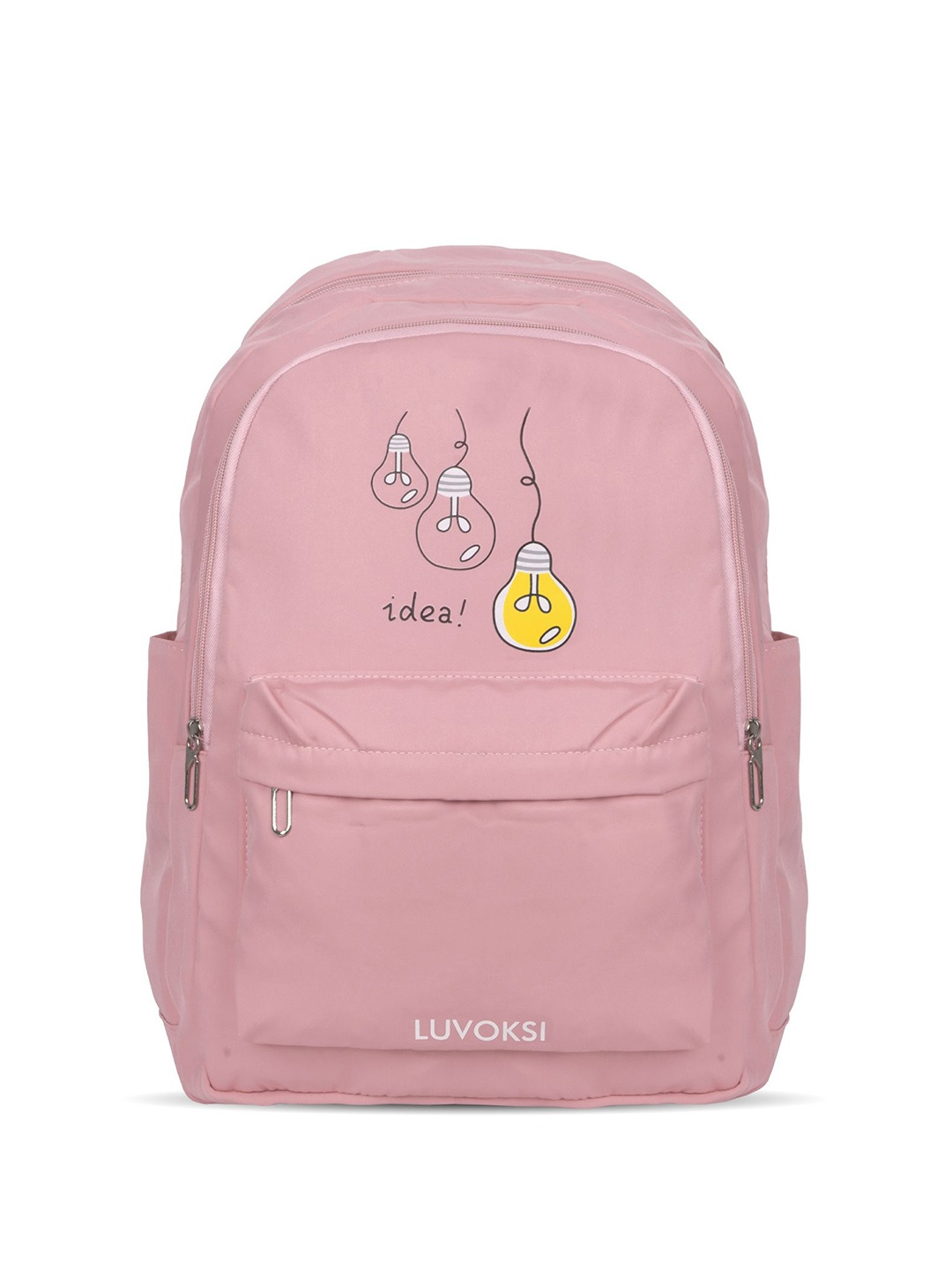 

Luvoksi Women Printed Backpack, Pink