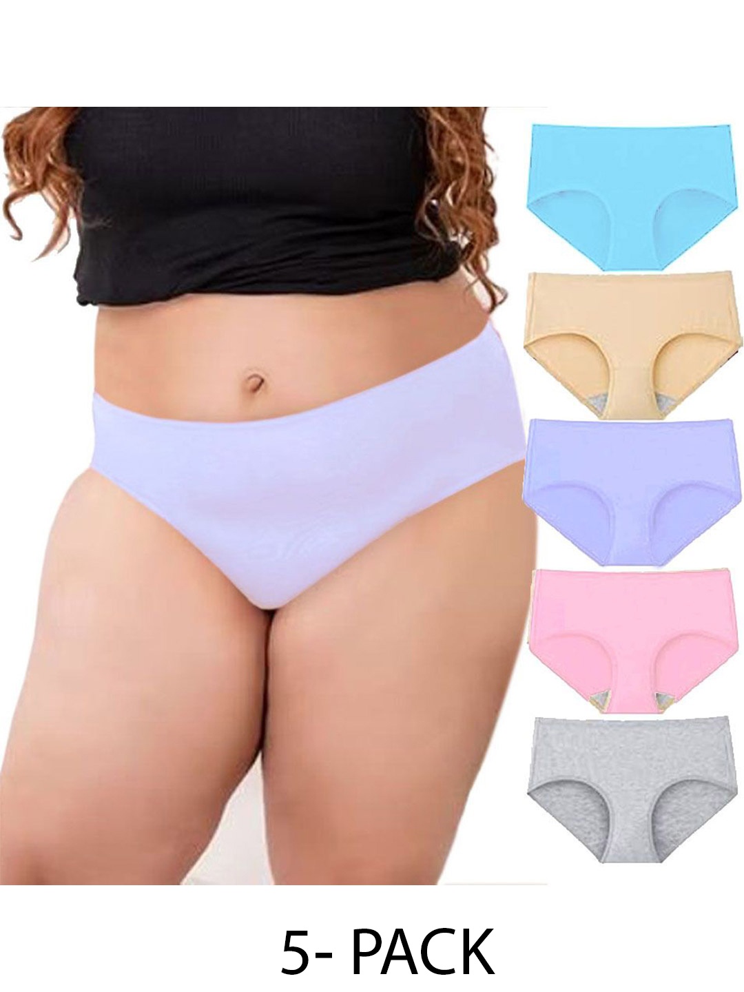 

Diving Deep Women Pack of 5 Hipster Briefs, Assorted