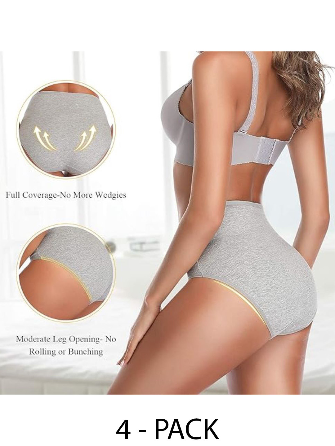 

Diving Deep Women Pack of 4 Hipster Briefs, Assorted