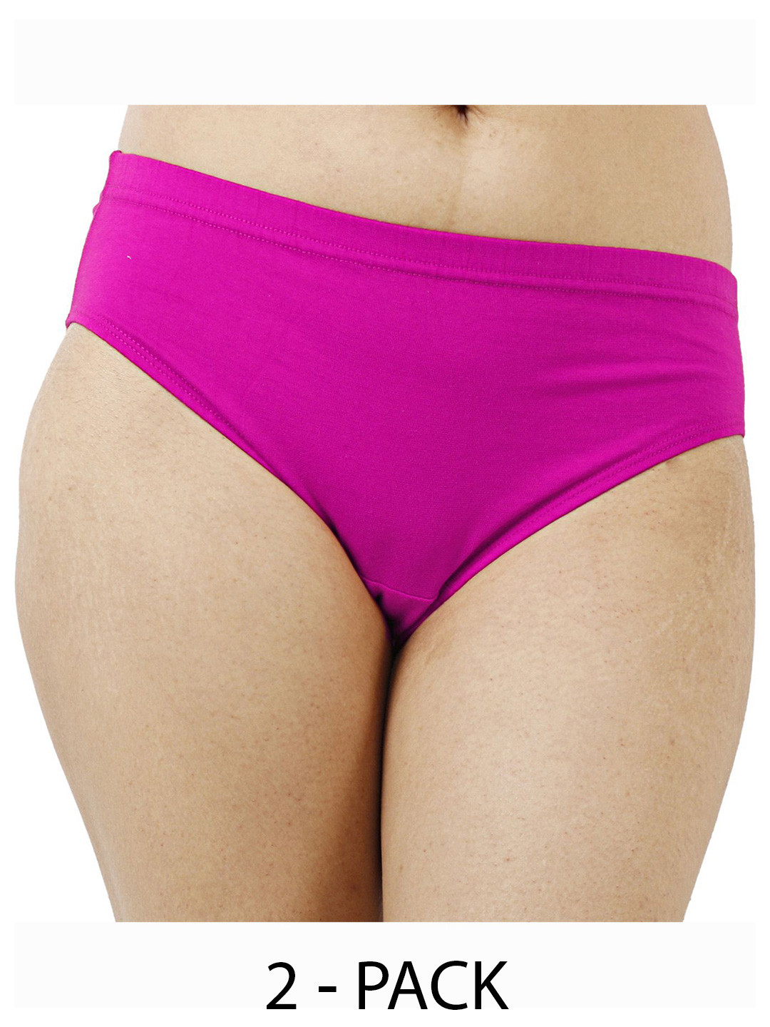 

Diving Deep Women Pack of 2 Mid-Rise Cotton Hipster Briefs, Pink