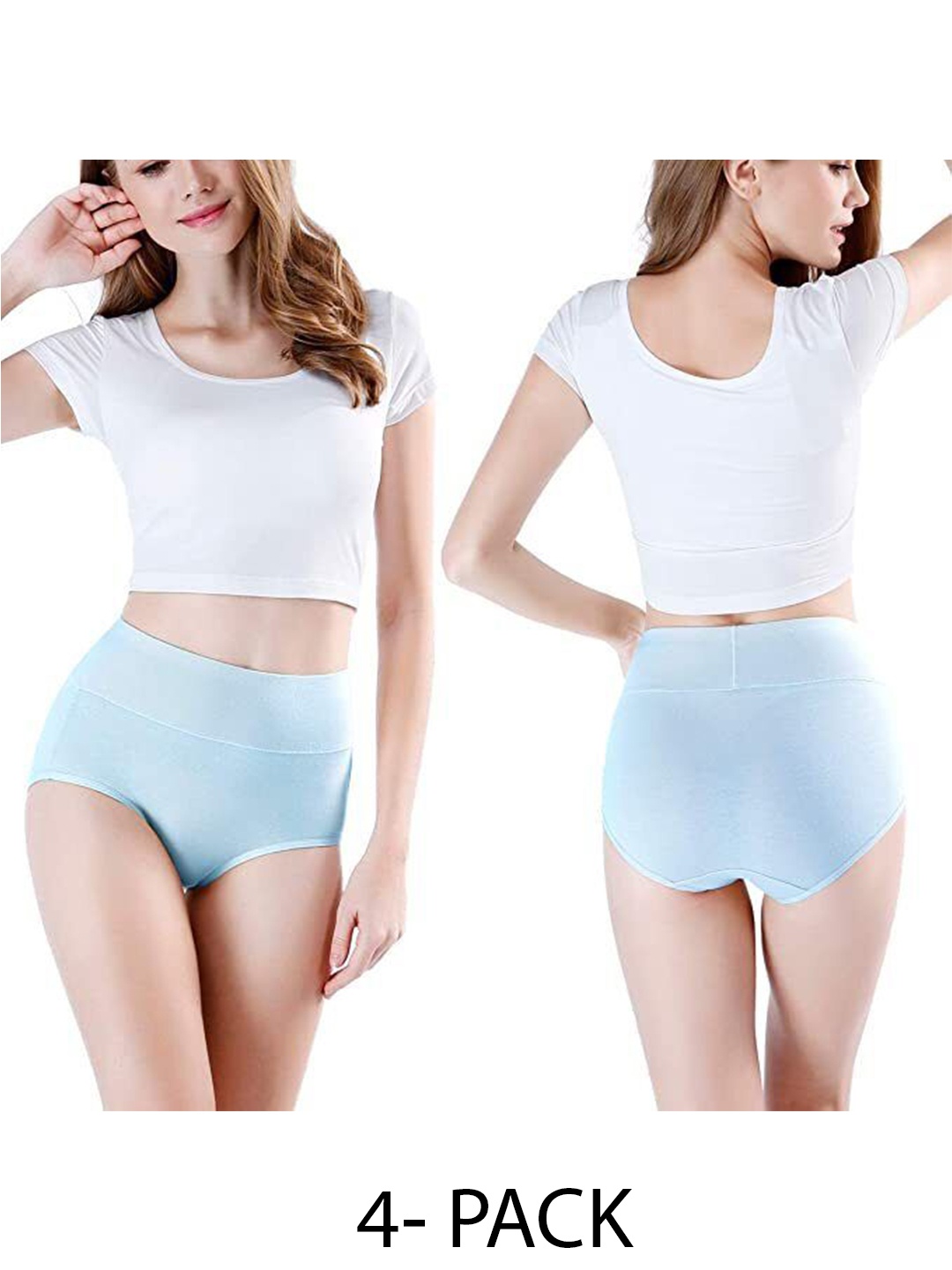 

Diving Deep Women Pack of 4 Hipster Briefs, Blue