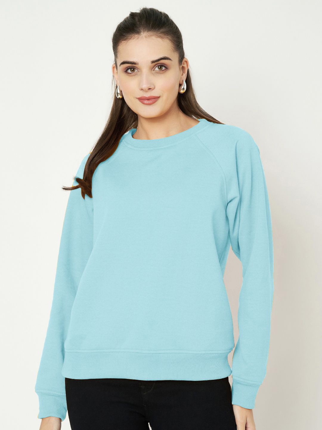

BRINNS Women Pullover Sweatshirt, Turquoise blue