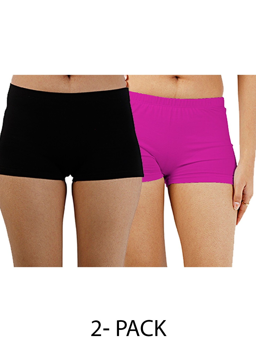

Diving Deep Women Pack of 2 Cotton Boy Shorts Briefs, Assorted