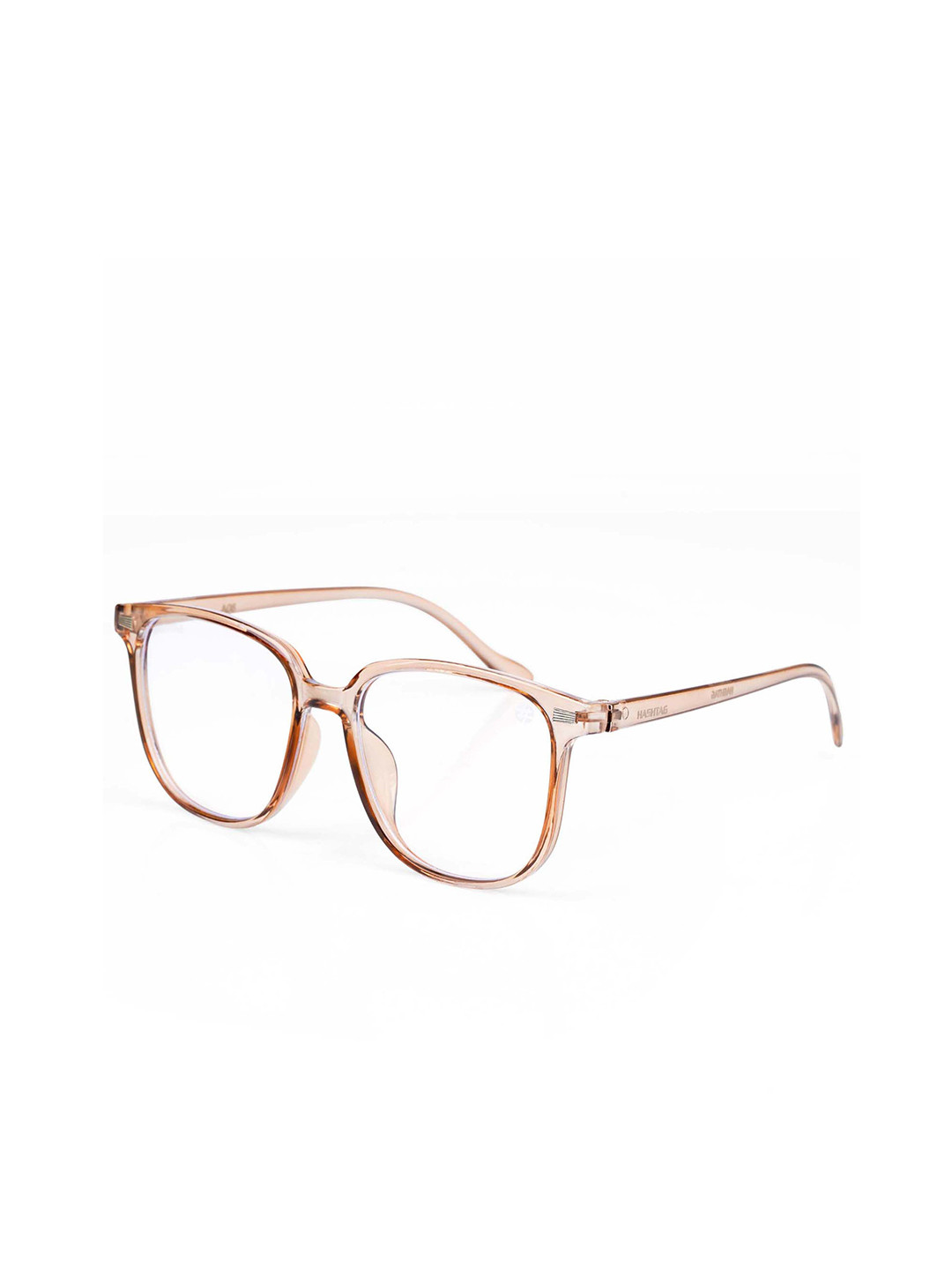 

HASHTAG EYEWEAR Unisex Full Rim Wayfarer Frames, Brown