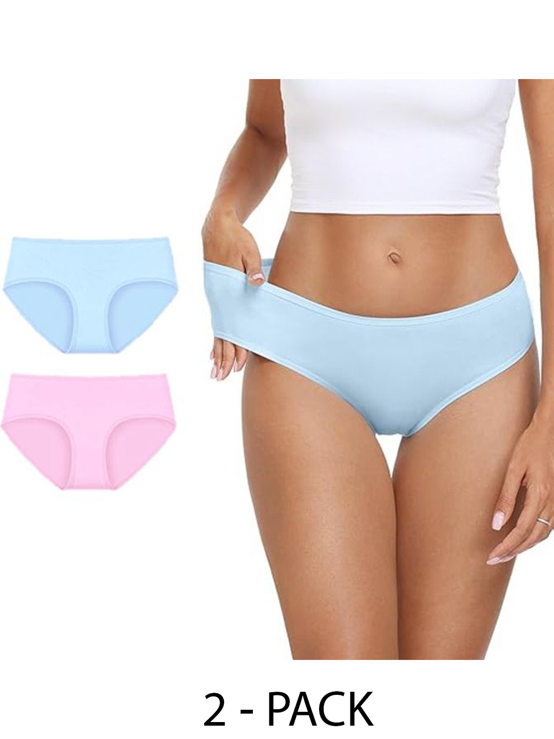 

Diving Deep Pack Of 2 Cotton Hipster Briefs, Blue