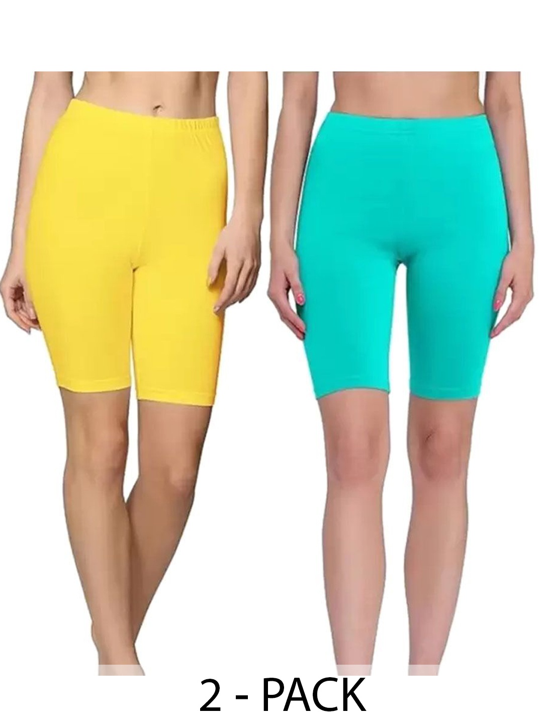 

Diving Deep Women Pack of 2 Boy Shorts Briefs, Yellow