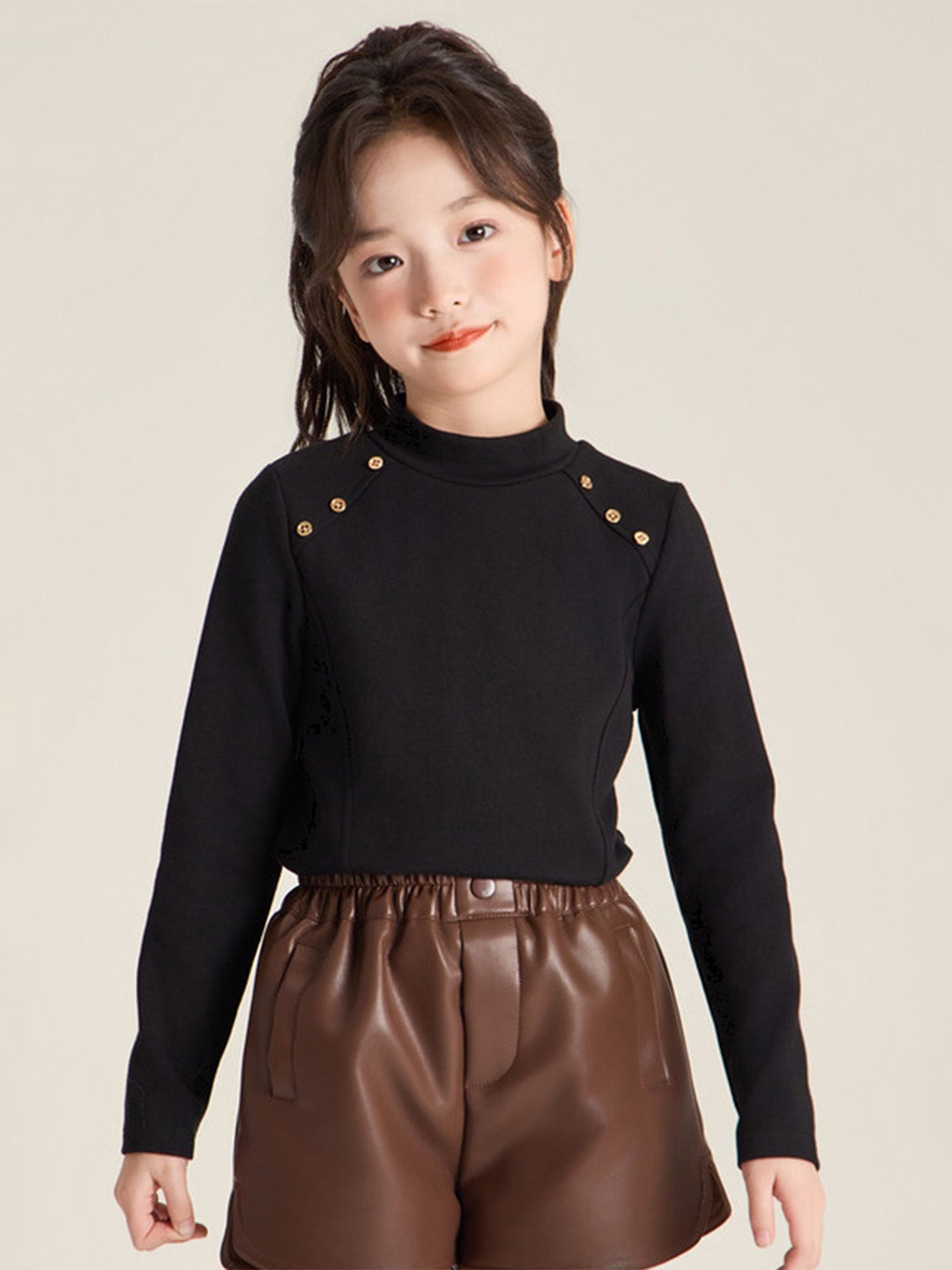 

LULU & SKY Cotton Top, Black