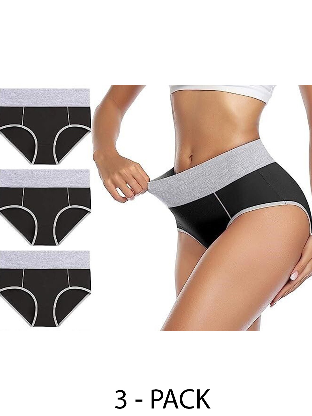

Diving Deep Women Pack of 3 Assorted Hipster Briefs