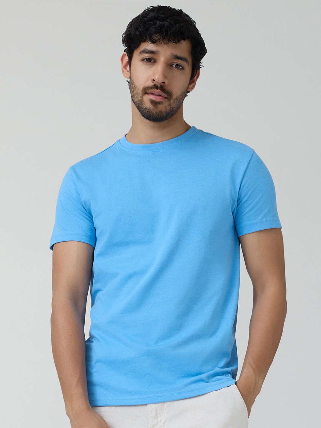 

XYXX Men Cotton Rich Code T-shirt, Blue