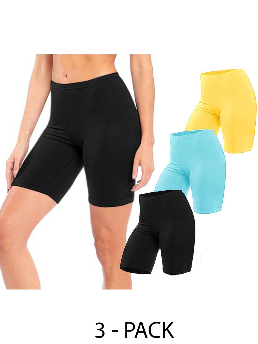 

Diving Deep Women Pack of 3 Boy Shorts Briefs, Assorted