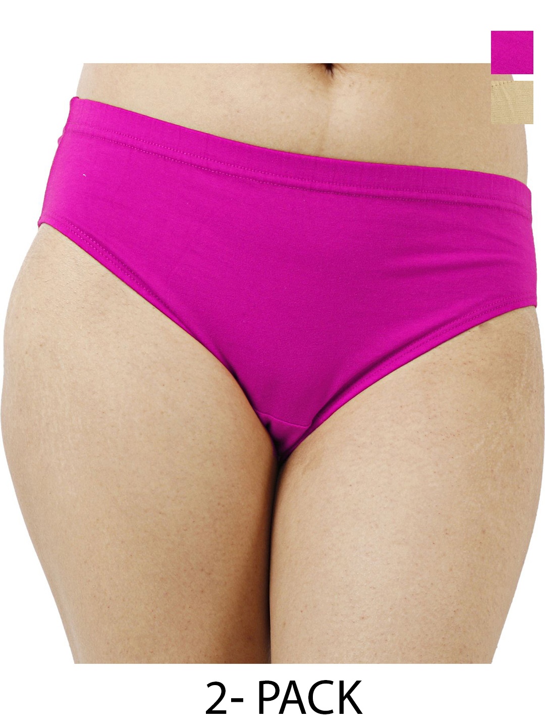 

Diving Deep Women Pack of 2 Hipster Briefs, Pink