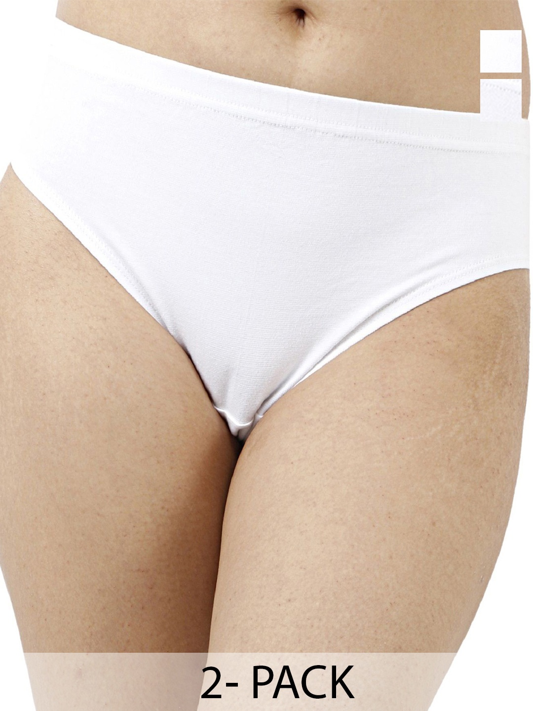 

Diving Deep Pack of 2 Cotton Hipster Briefs, White